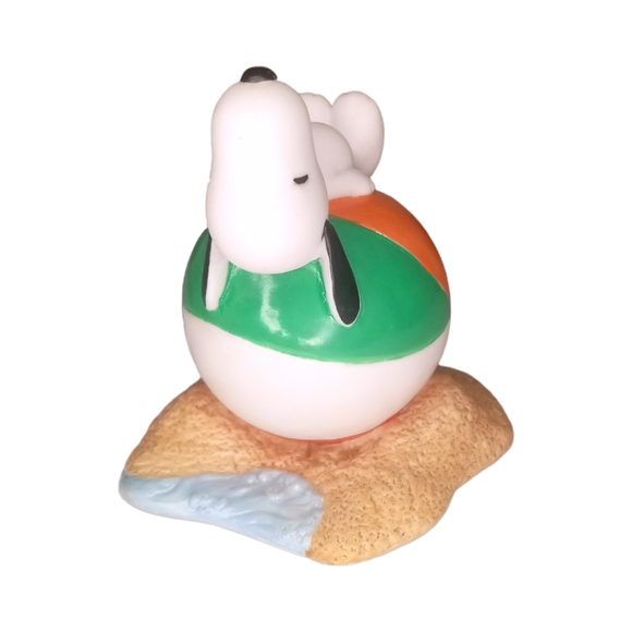 2002 Hallmark Peanuts Gallery Snoopy On Beach Ball "Have A Cool Day" Fig… - Picture 3 of 7